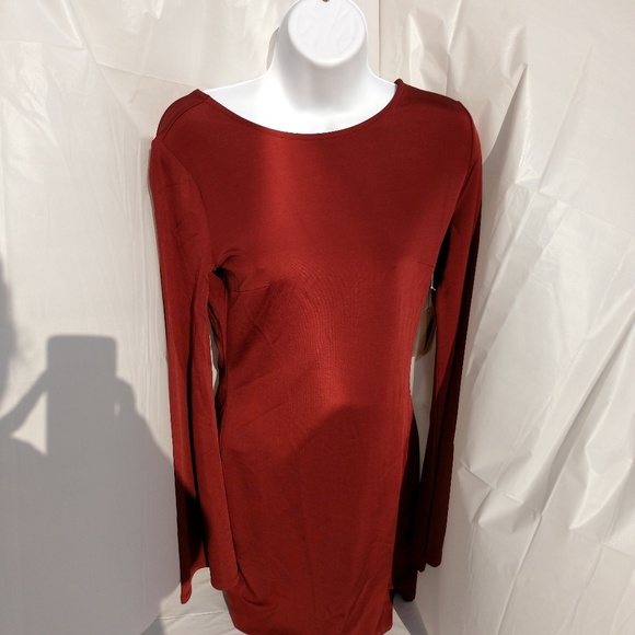 NWT Forever 21 Women's Size Small Maroon Dress - Picture 1 of 6